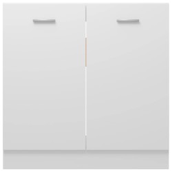 vidaXL Armadio Inferiore per Lavabo Bianco 80x46x81,5 cm in Truciolato