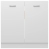 vidaXL Armadio Inferiore per Lavabo Bianco 80x46x81,5 cm in Truciolato