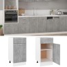 vidaXL Armadio con Cassetto Grigio Cemento 40x46x81,5 cm in Truciolato