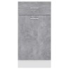 vidaXL Armadio con Cassetto Grigio Cemento 40x46x81,5 cm in Truciolato