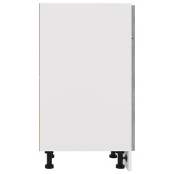 vidaXL Armadio con Cassetto Grigio Cemento 40x46x81,5 cm in Truciolato