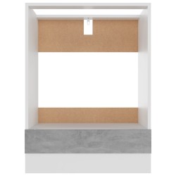 vidaXL Armadio per Forno Grigio Cemento 60x46x81,5 cm in Truciolato