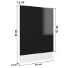 vidaXL Pannello Lavastoviglie Nero Lucido 45x3x67 cm in Truciolato