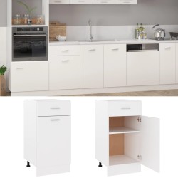 vidaXL Armadio con Cassetto Bianco 40x46x81,5 cm in Truciolato