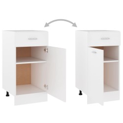 vidaXL Armadio con Cassetto Bianco 40x46x81,5 cm in Truciolato