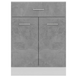 vidaXL Armadio con Cassetto Grigio Cemento 60x46x81,5 cm in Truciolato