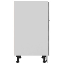 vidaXL Armadio con Cassetto Grigio Cemento 60x46x81,5 cm in Truciolato