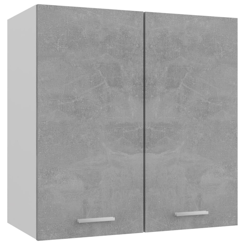 vidaXL Armadio Sospeso Grigio Cemento 60x31x60 cm in Truciolato