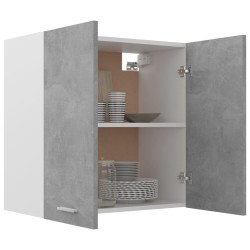 vidaXL Armadio Sospeso Grigio Cemento 60x31x60 cm in Truciolato