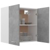 vidaXL Armadio Sospeso Grigio Cemento 60x31x60 cm in Truciolato