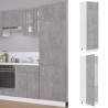 vidaXL Armadio per Frigo Grigio Cemento 60x57x207 cm in Truciolato