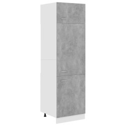 vidaXL Armadio per Frigo Grigio Cemento 60x57x207 cm in Truciolato