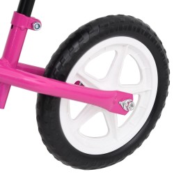 vidaXL Bicicletta Senza Pedali con Ruote da 10 Pollici Rosa 