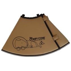 All Four Paws Collare Medico per Cani Comfy Cone Taglia M 20 cm Tanno