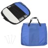 vidaXL Box per Cani Pieghevole con Borsa Trasporto Blu 145x145x61 cm