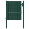    Cancello per Recinzione in PVC e Acciaio 100x101 cm Verde