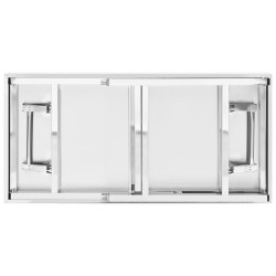 vidaXL Tavolo da Lavoro Cucina Pieghevole 120x60x80 cm in Acciaio Inox