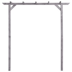 vidaXL Pergolato da Giardino Grigio 200x40x205 cm in Pino Impregnato