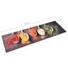 vidaXL Tappetino da Cucina Lavabile Cucchiai 60x180 cm