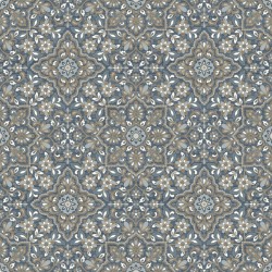 Homestyle Carta da Parati Portugese Tiles Marrone e Blu