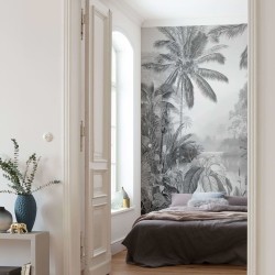 Komar Foto Murale Lac Tropical Black & White 200x270 cm