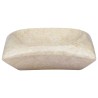 vidaXL Lavandino Crema 50x35x10 cm in Marmo