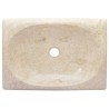 vidaXL Lavandino Crema 50x35x10 cm in Marmo