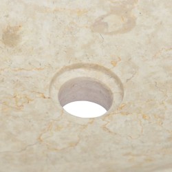 vidaXL Lavandino Crema 50x35x10 cm in Marmo