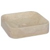 vidaXL Lavandino Crema 40x40x10 cm in Marmo