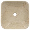 vidaXL Lavandino Crema 40x40x10 cm in Marmo