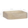 vidaXL Lavandino Crema 40x40x10 cm in Marmo