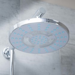 SCHÜTTE Soffione Doccia con Luce LED GALAXIS Cromato