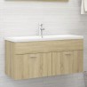 vidaXL Mobile Sottolavabo Rovere Sonoma 100x38,5x46 cm in Truciolato