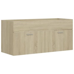 vidaXL Mobile Sottolavabo Rovere Sonoma 100x38,5x46 cm in Truciolato