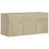 vidaXL Mobile Sottolavabo Rovere Sonoma 100x38,5x46 cm in Truciolato