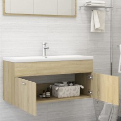 vidaXL Mobile Sottolavabo Rovere Sonoma 100x38,5x46 cm in Truciolato