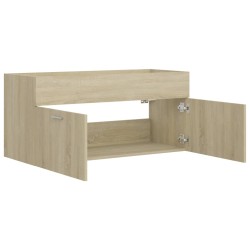 vidaXL Mobile Sottolavabo Rovere Sonoma 100x38,5x46 cm in Truciolato