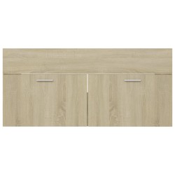 vidaXL Mobile Sottolavabo Rovere Sonoma 100x38,5x46 cm in Truciolato