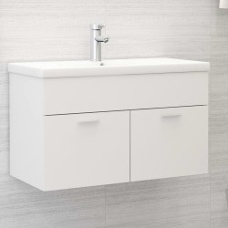 vidaXL Mobile Sottolavabo Bianco 80x38,5x46 cm in Truciolato