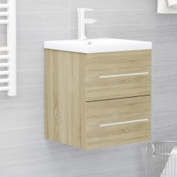 vidaXL Mobile Sottolavabo Rovere Sonoma 41x38,5x48 cm in Truciolato