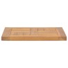 vidaXL Piano Tavolo Quadrato 40x40x2,5 cm in Legno Massello di Teak