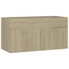 vidaXL Mobile Sottolavabo Rovere Sonoma 90x38,5x46 cm in Truciolato