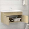 vidaXL Mobile Sottolavabo Rovere Sonoma 90x38,5x46 cm in Truciolato