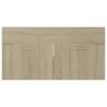 vidaXL Mobile Sottolavabo Rovere Sonoma 90x38,5x46 cm in Truciolato