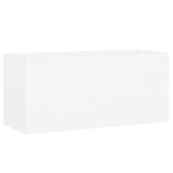 vidaXL Mobile Sottolavabo Bianco 100x38,5x45 cm in Truciolato