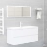 vidaXL Mobile Sottolavabo Bianco 100x38,5x45 cm in Truciolato