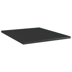 vidaXL Ripiani per Libreria 8 pz Nero Lucido 40x50x1,5 cm Truciolato