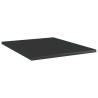 vidaXL Ripiani per Libreria 8 pz Nero Lucido 40x50x1,5 cm Truciolato