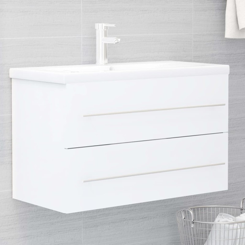 vidaXL Mobile Sottolavabo Bianco 80x38,5x48 cm in Truciolato