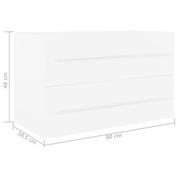 vidaXL Mobile Sottolavabo Bianco 80x38,5x48 cm in Truciolato